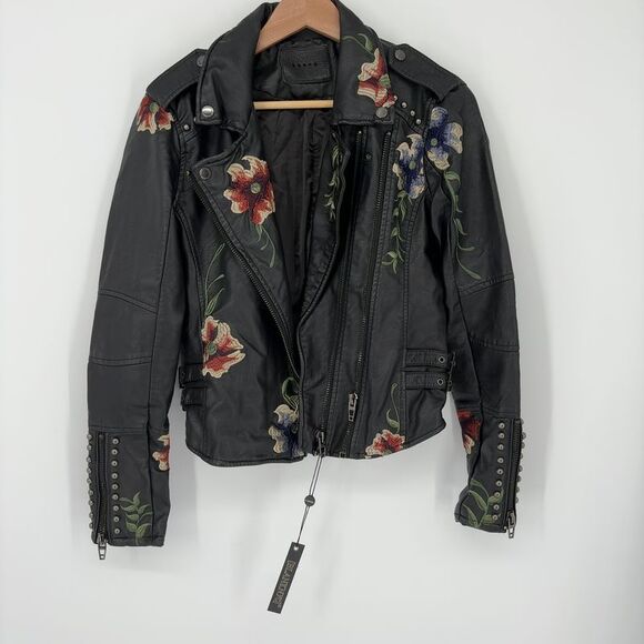 Blank NYC Jackets & Blazers - Blank NYC Embroidered Studded Leather Jacket